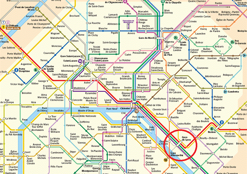 Paris Gare De Lyon Map