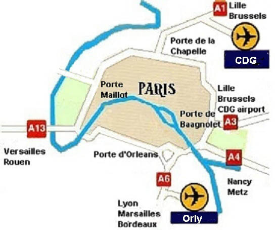 Orly to Paris by car - ABOUT-PARIS.COM
